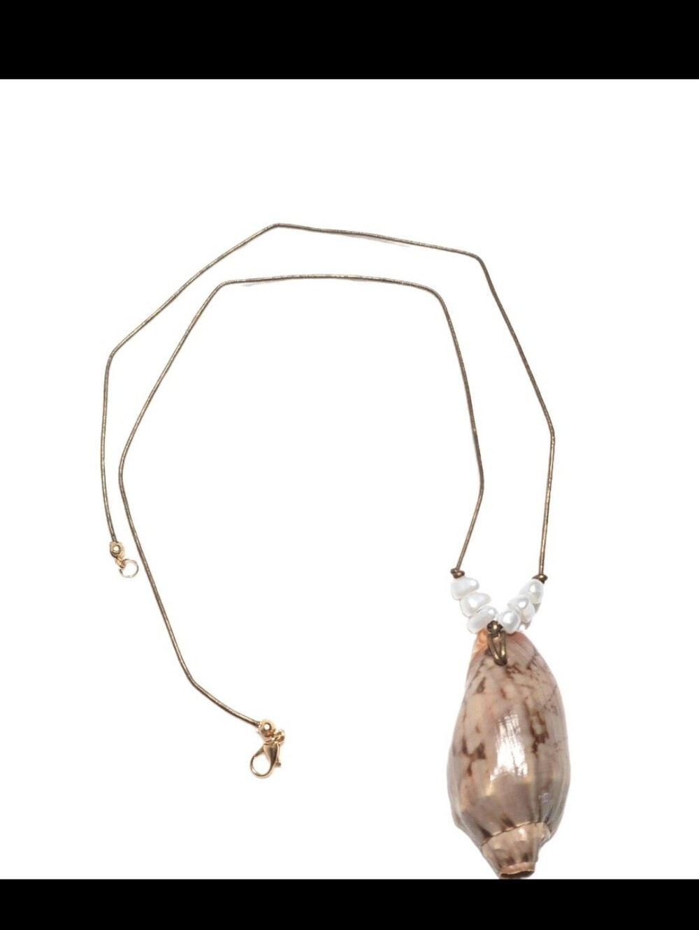 Handmade Natural Volute Sea Shell Boho Beach Summer Staple Necklace